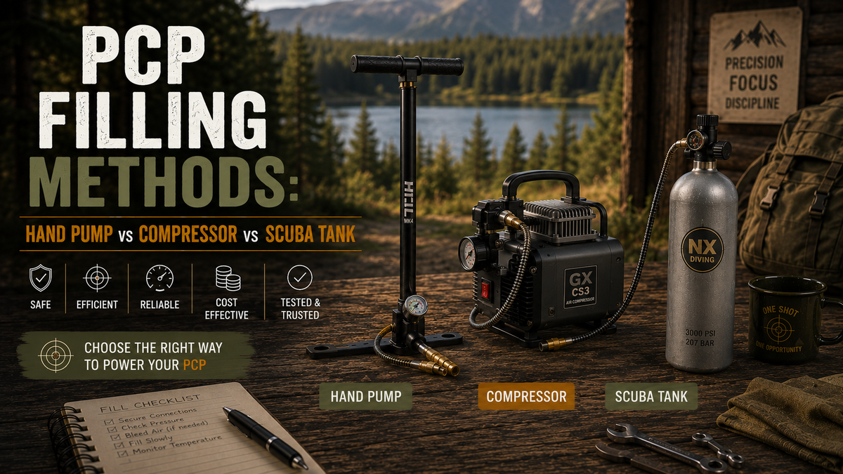 PCP Filling Methods: Hand Pump vs Compressor vs Scuba Tank